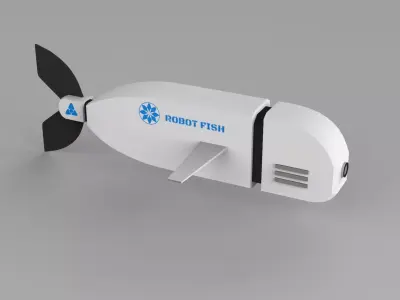 Robot Fish Free 3D model