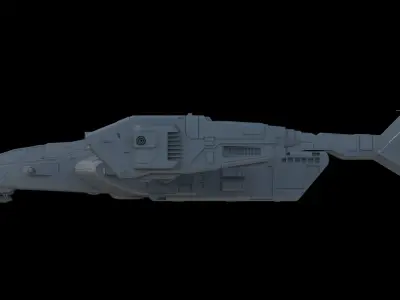 Sci Fi Dropship 3D model buy