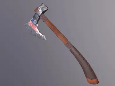 Game-ready Axe Low-poly 3D model
