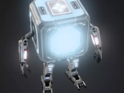 Sci-fi cube 3D model purchase