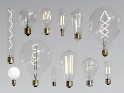 Bulbs Collection 3D model