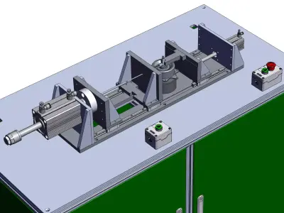 Elastic cylindrical pin installation machine 3D model