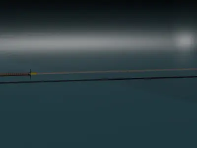 game ready sword samurai Free low-poly 3D model