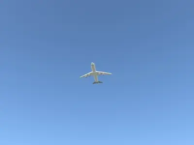 air bus plane Low-poly 3D model