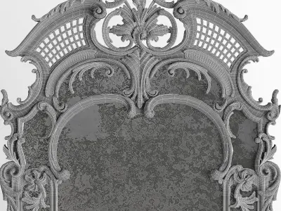classical big mirror set 3D model
