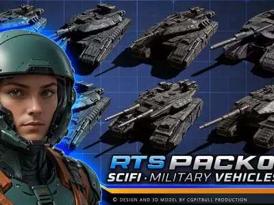 RTS - PACk01 Low-poly 3D model
