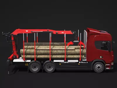 Generic Logging Truck 3D model