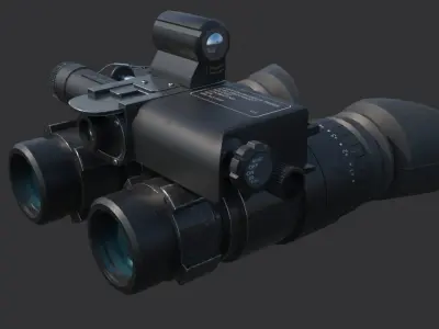AN-PVS-23  Night vision goggles Low-poly 3D model