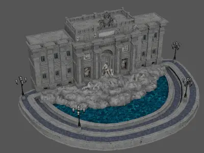 Trevi Fountain 3D model