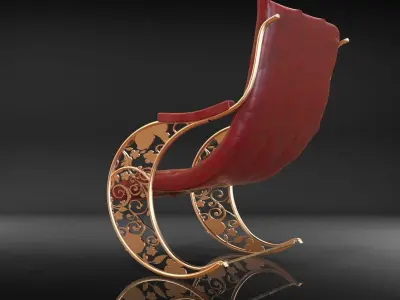 Antique chair 3D model