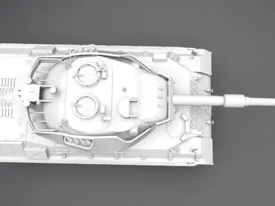 Leopard 1 A5 Scale model 3D print model