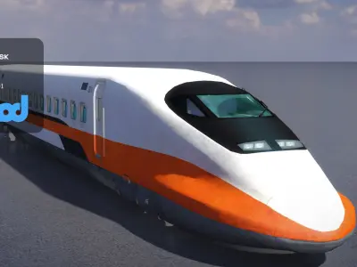 TW Train Locomotive 002 3D model