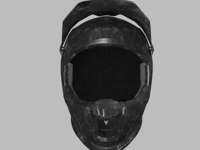 Motocycle Helmet Low-poly 3D model