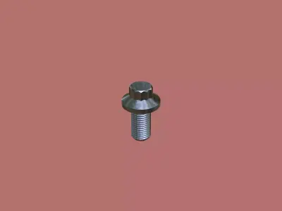 Collection of Steel Stained M3 to M12 12 Point Bolt 4K PBR 3D Model Pack