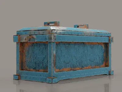 Mechanical and Sci Fi box for various types of scenes  Low-poly 3D model
