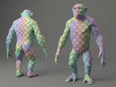 Chimp Base Mesh 3D model