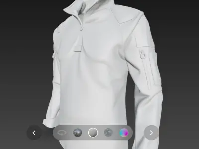  military tactical shirt 3d model 3D model
