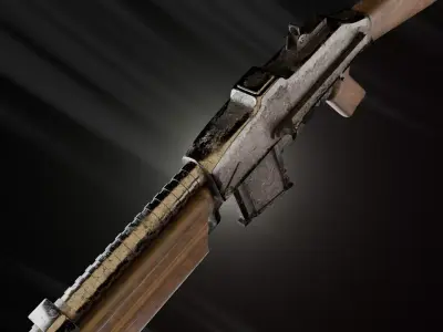 Browning wz 28 Rifle 3D model