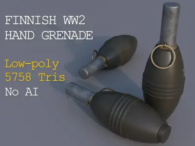 M32 Finnish Grenade Low-poly 3D model