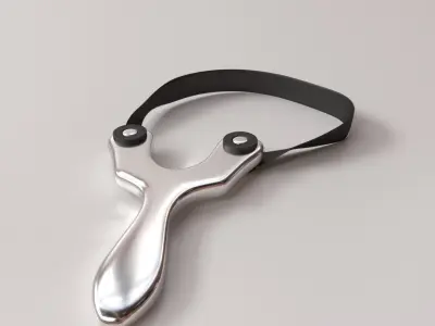 Slingshot belt with wrench 3D model