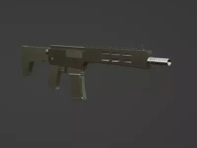 3D M4 RIFLE MODEL Low-poly 3D model