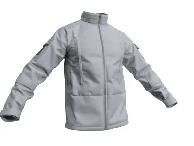 Military Jacket SoftShell PCU Level 5 - Marvelous Designer  3D model