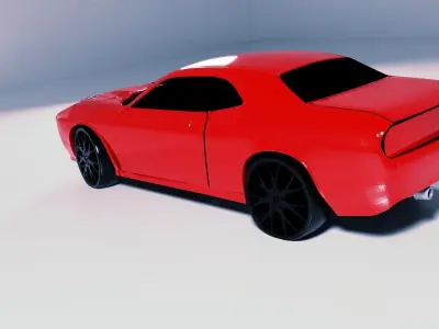 1989 Dodge Challenger Low-poly 3D model
