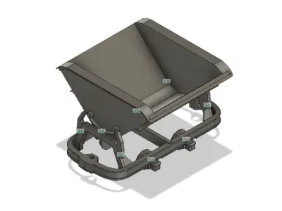 H0e Tipping Wagons - brake and non-brake versions 3D print model