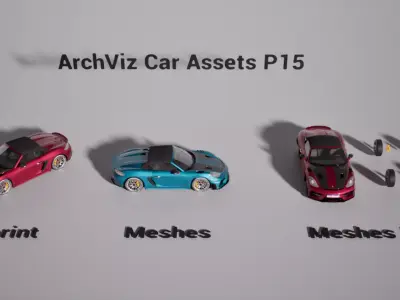 ArchViz Car Assets P15 - Unreal Engine 5 3D model