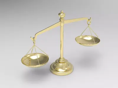 Justice Balance Scale 3D model