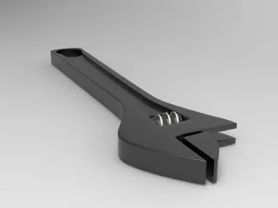 Wrench Low-poly 3D model 36