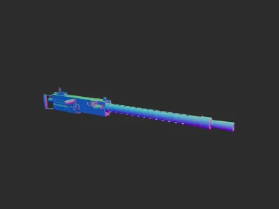 12mm heavy machine gun 3D model