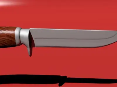 hunting knife Free 3D model