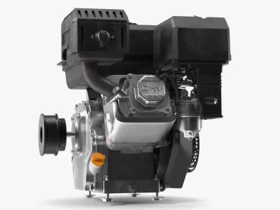  Horizontal Shaft Gasoline Engine Black Silver 