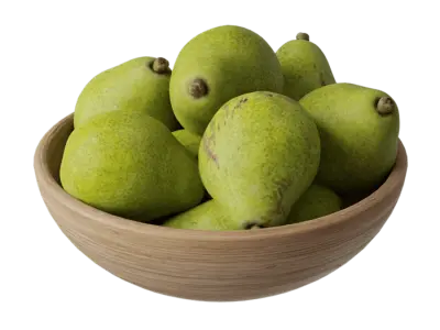  Pears Fruit Bowl Food Model 