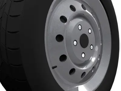 Steel Rim 3D model by KG-DESIGN