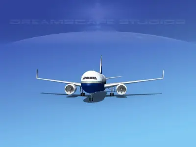 Boeing 767-300 North American 3D model