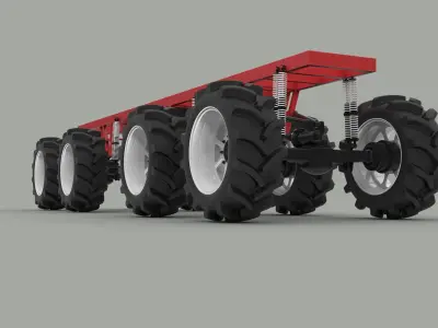 Chassis 8x8 3D model