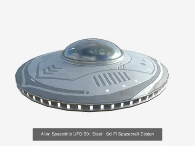 10 Alien Spaceship UFO B Collection - Sci Fi Spacecraft Design 3D Model Pack purchase