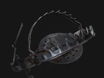 Animal Trap  Low-poly 3D model