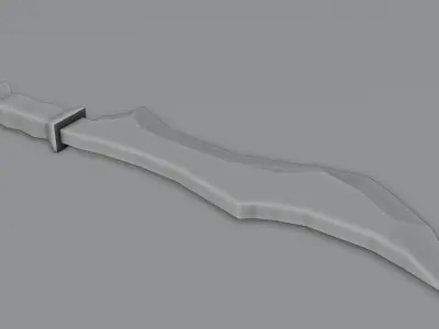 Low Poly stylized Sword Collection Base Mesh  Low-poly 3D model