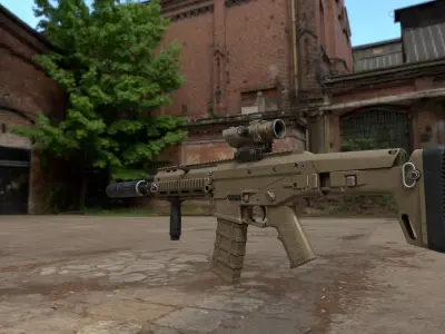 FN-SCAR rifle for gta 3D model purchase
