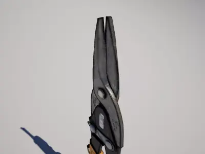  Aviation Snips Garden Shear Low-poly 3D model