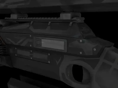 Sci-fi gauss rifle Free low-poly 3D model