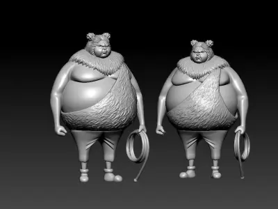 Mohji - Buggy Pirates - ONE PIECE - Split part 3D print model