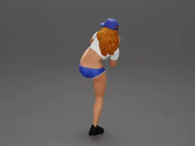 Preparing for a Baseball Play with a Quick Leg Lift 3D print model
