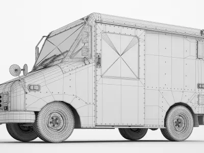 Mail Truck 04 3D model