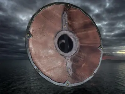 viking shield 5 Low-poly 3D model purchase