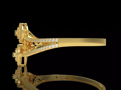 Art Deco Bracelet 05 3D print model