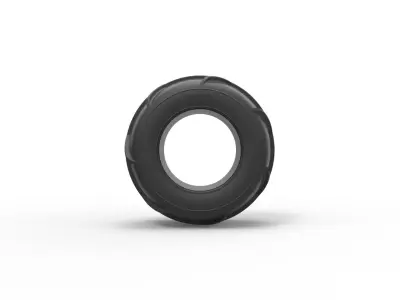 Dune buggy rear tire 27 Scale 1 to 25 3D print model
